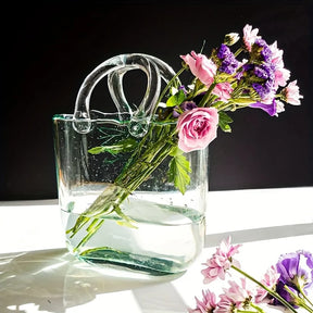 Elegant Glass Handbag Vase