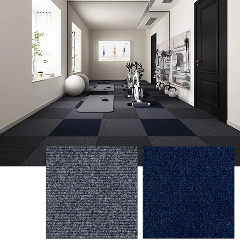 30x30cm Self-Adhesive Splicing Carpet Square Peel Stick Removable Sticker Floor Mat for DIY Home Indoor Floor Decor Small Rugs