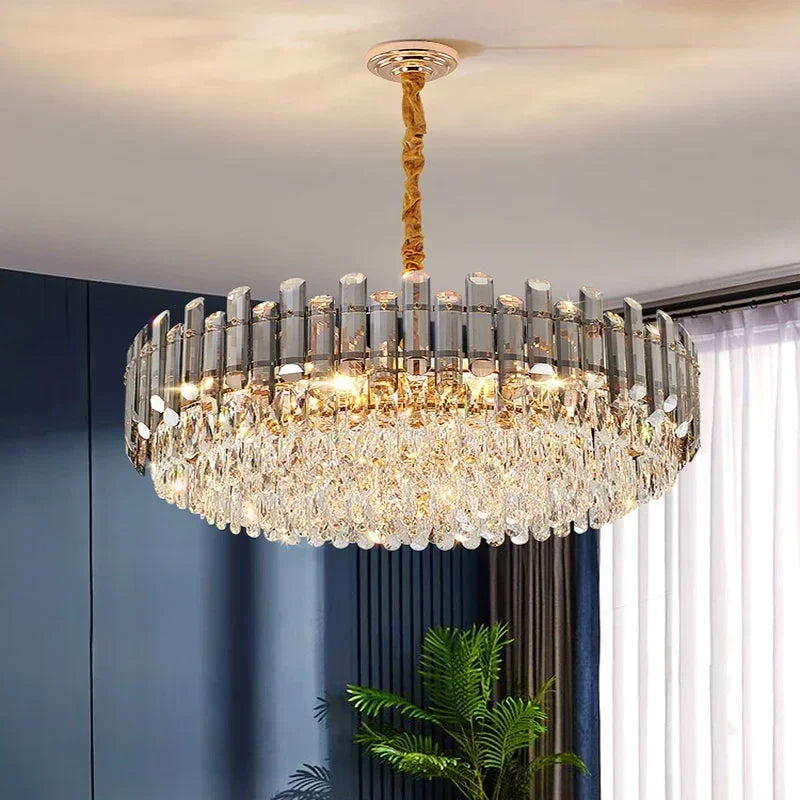 Nordic LED Crystal Chandeliers Gold Luxury Lighting Dining Living Room Bedroom Kitchen Island Lights Indoor Hanging Light