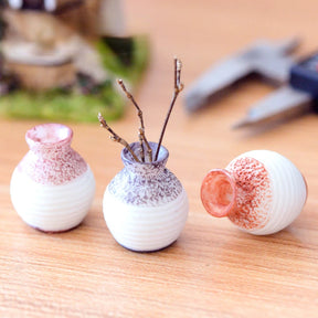 Resin Mini Vase Small Mouth Vase Flowerpot Garden Ornament DIY Micro Landscape Desk Decoration Home Decoration Accessories